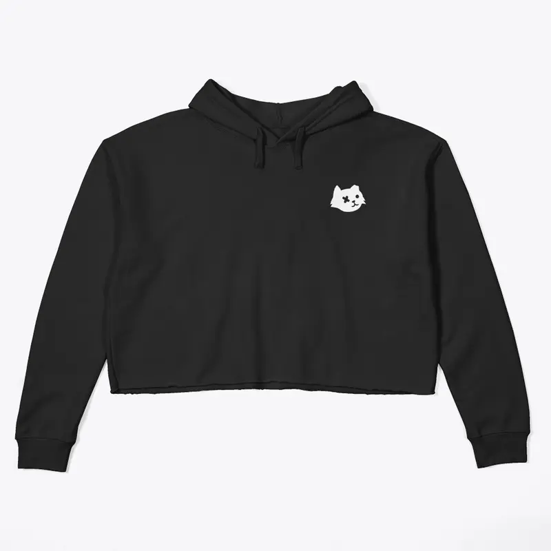 Cropped Hoodie in Black