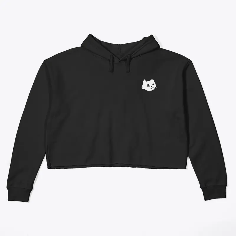 Cropped Hoodie in Black