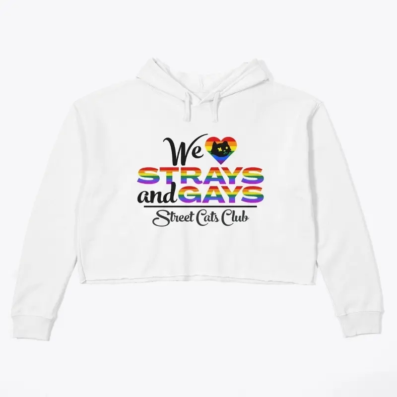 Strays & Gays Cropped Hoodie